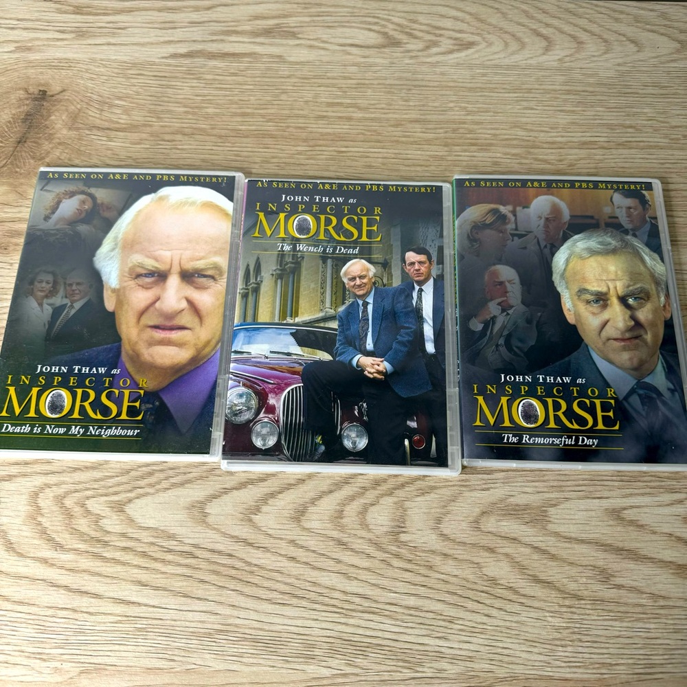 John Thaw as‎ Inspector Morse DVD PBS A&E Bundle Lot of 3